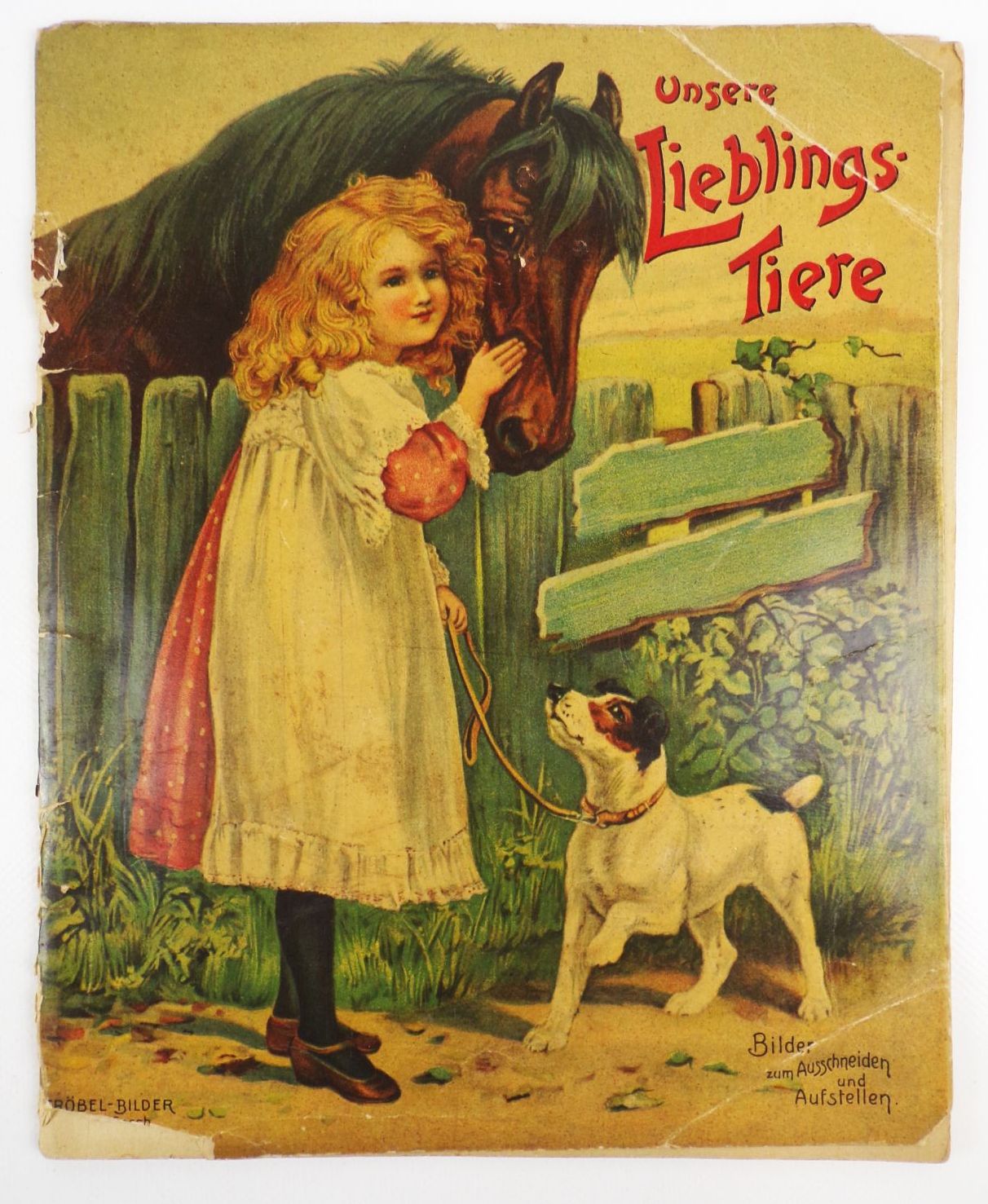 Unsere Lieblingstiere Bilder zum ausschneiden und aufstellen Fröbel Bilder um 1900