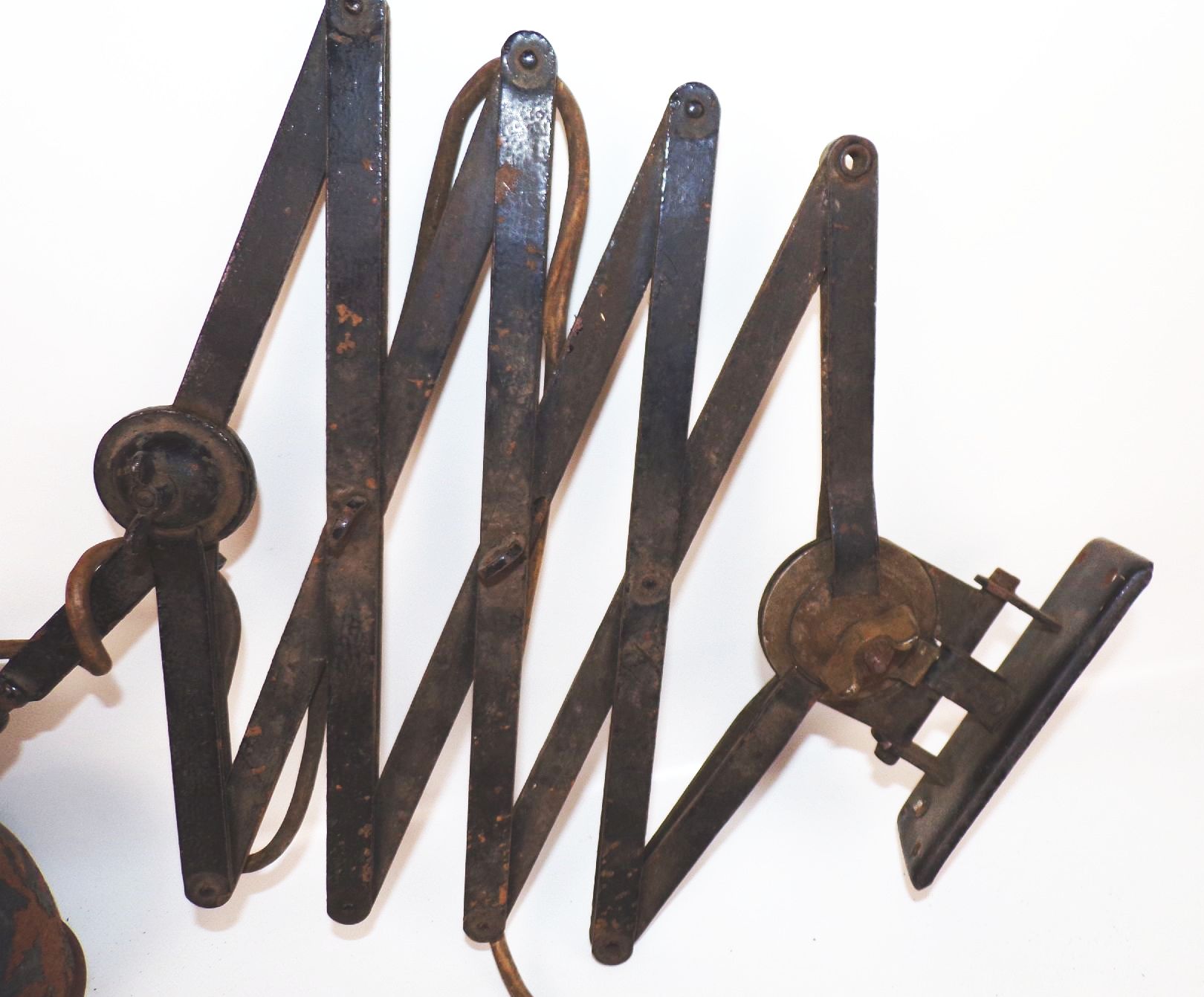 Alte Scherenlampe Werkstattlampe Fabriklampe E27 Vintage Leuchte Alte Scherenlampe Werkstattlampe Fabriklampe E27 Vintage Leuchte