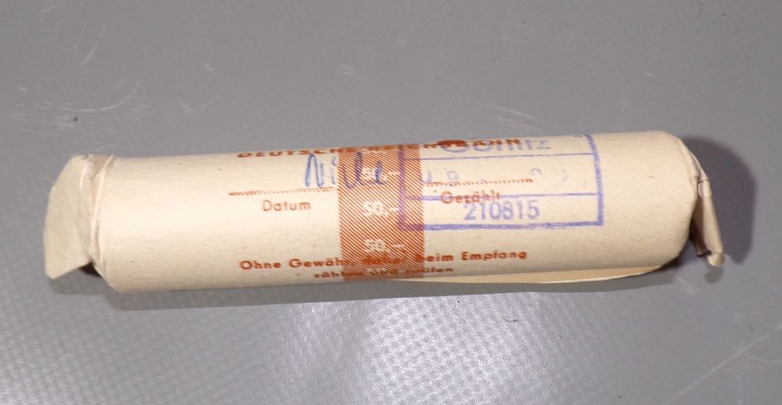 Alte Münzrolle Deutsche Reichsbahn Görlitz 50 Zloty 1990 Polen DDR