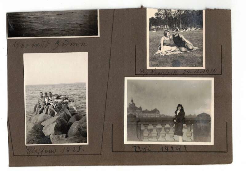 Albumseite 4 Fotos Niederwartha Dresden 1930 Pumpspeicherwerk Kraftwerk 