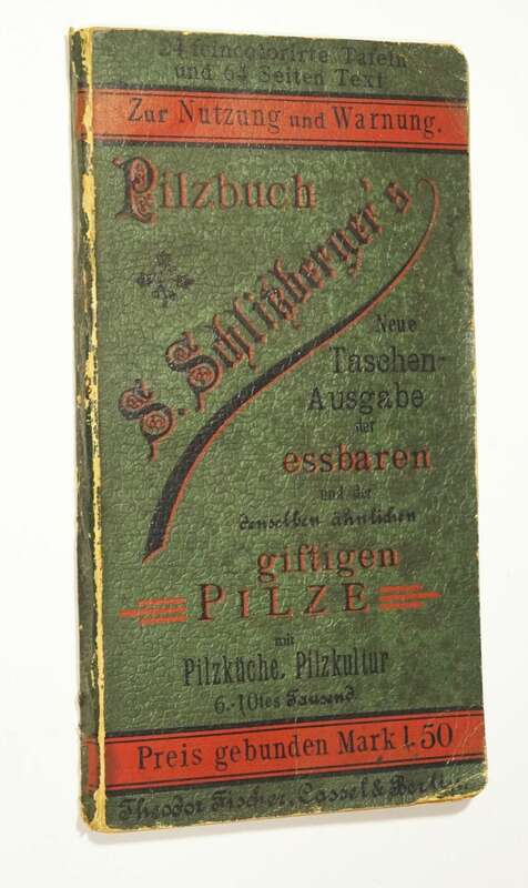Schlitzberger Pilze Eßbar und giftig um 1910 Ratgeber Nachschlagewerk