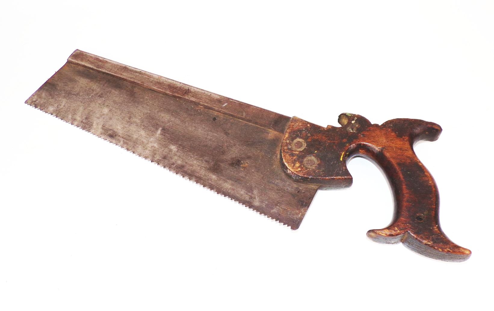 Alte Säge 2 Stück Holzgriff Feinsäge Handsäge 