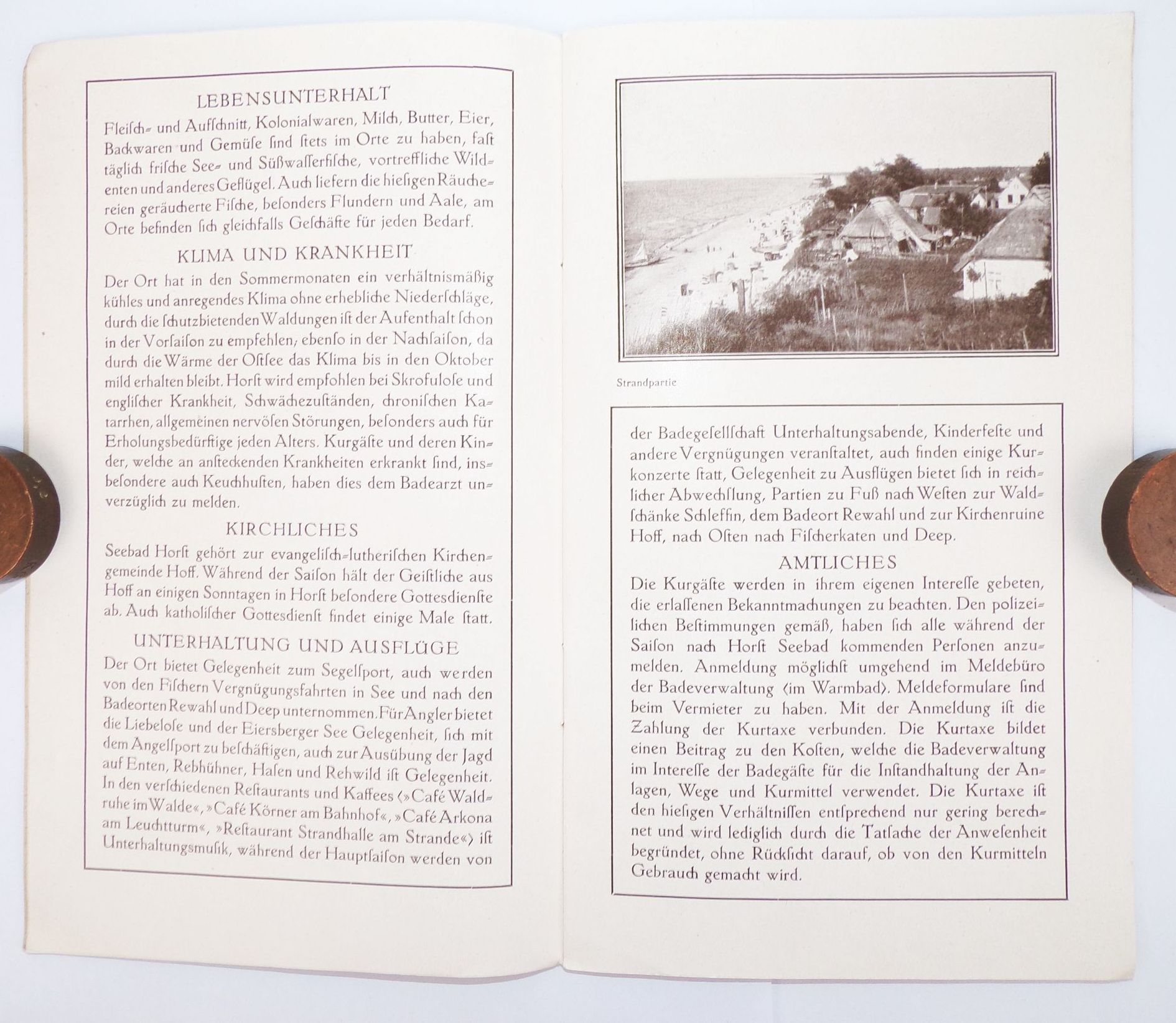 Ostseebad Horst Niechorze Führer Reiseführer 1930er Pommern Polen