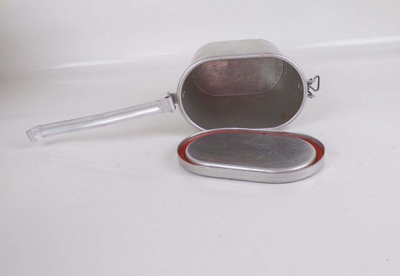 Camping Essenbehälter DDR Aluminium Feldgeschirr Behälter Box