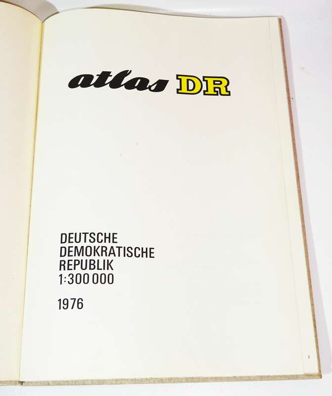 Atlas DR Deutsche Reichsbahn 1976 DDR 