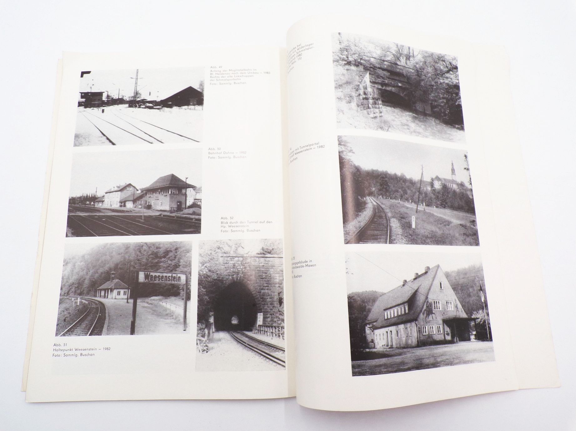 Die Müglitztalbahn Geschichte 1983 DDR Broschüre 