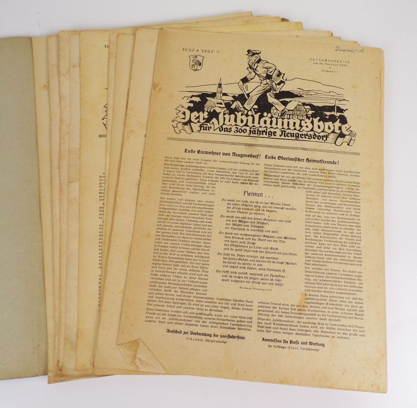 Der Jubiläumsbote für das 300jährige Neugersdorf Der Jubiläumsbote für das 300jährige Neugersdorf