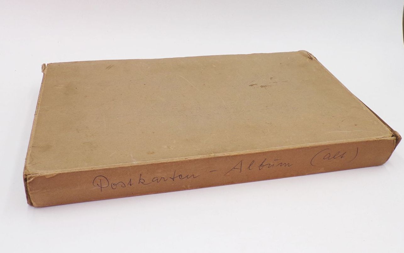 Altes Postkartenalbum leer Leeralbum ohne Ansichtskarten mit Schuber