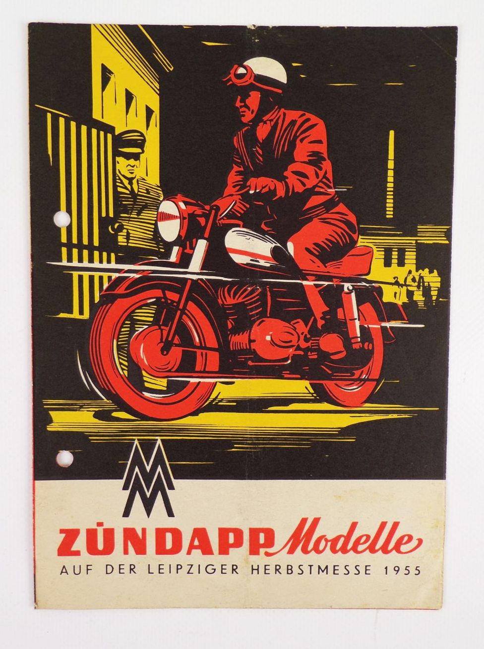 Prospekt Zündapp Modelle Leipziger Herbstmesse 1955 Prospekt Zündapp Modelle Leipziger Herbstmesse 1955