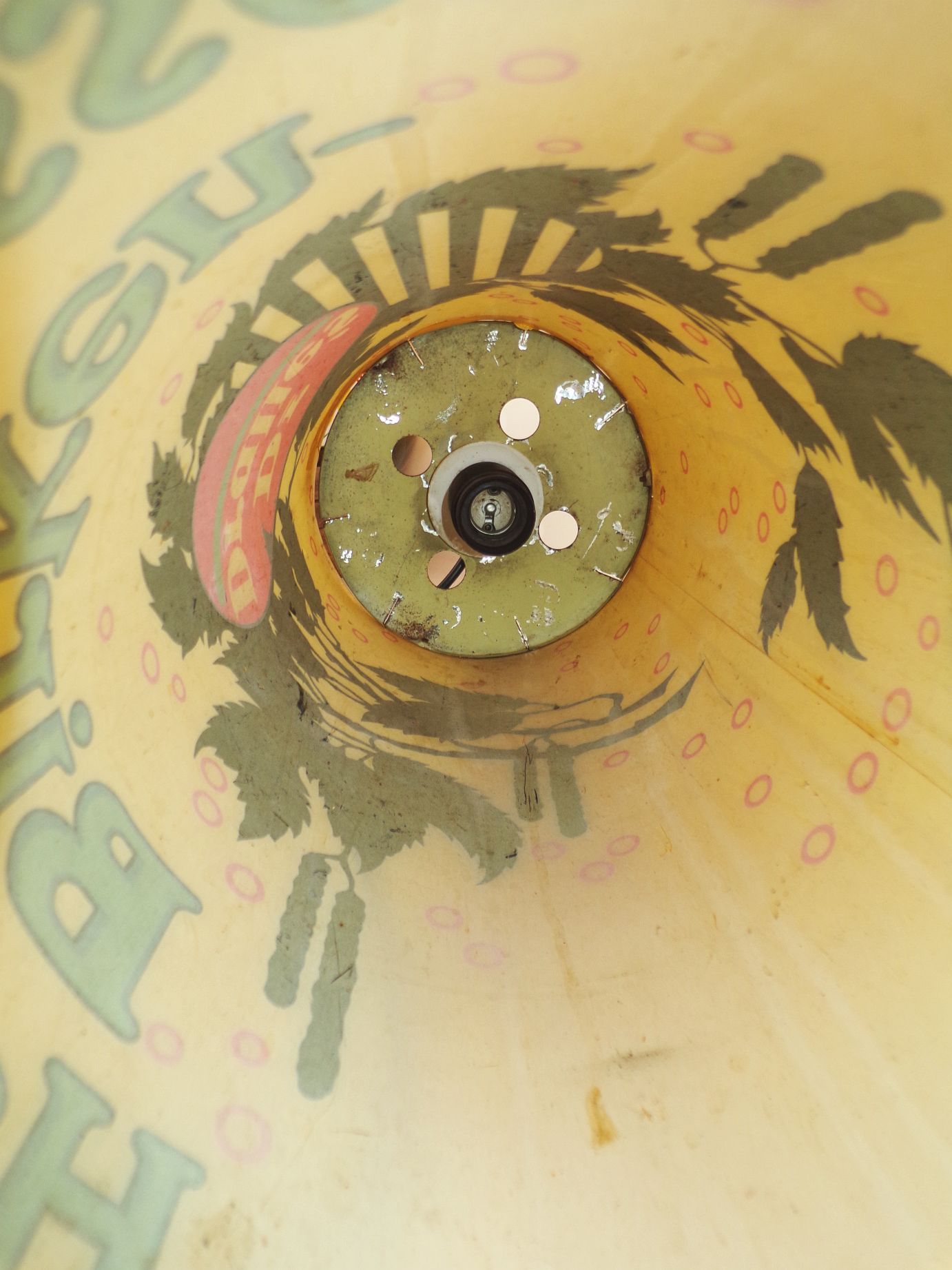 Alte Reklame Leuchte Dr Dralle Birkenhaarwasser Frisör Kosmetik Drogerie