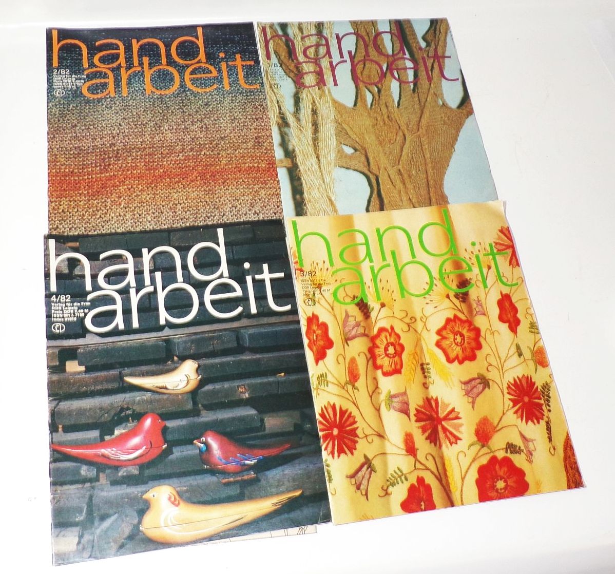 Handarbeit Zeitschrift 1982 Heft 1 bis 4 DDR Verlag für die Frau komplett 