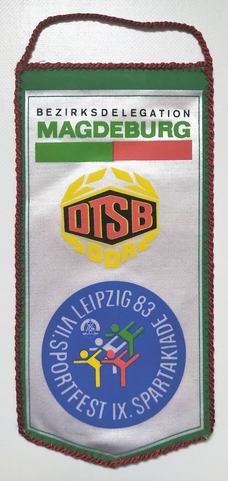 Wimpel Bezirksdelegation Magdeburg DTSB DDR