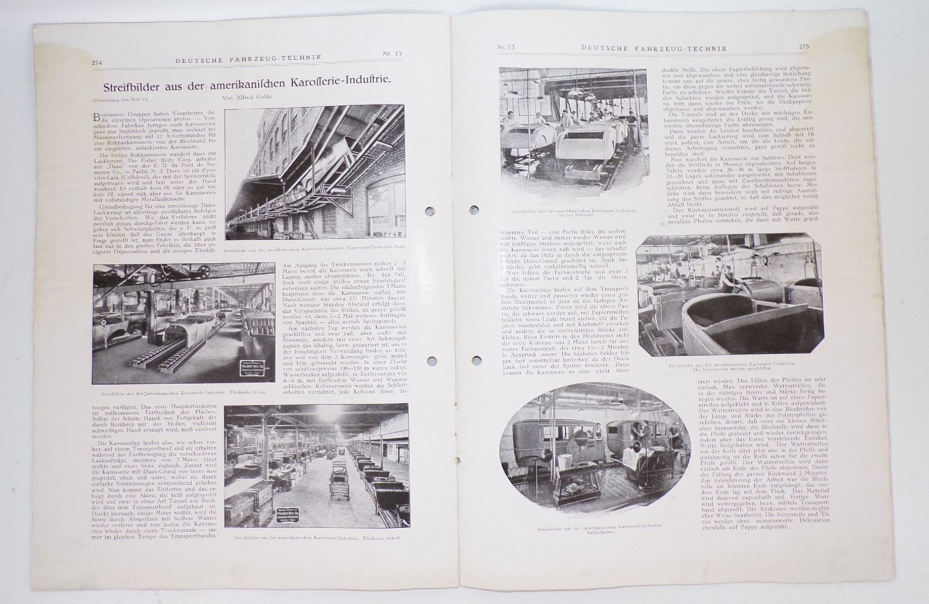 Deutsche Fahrzeug Technik 1926 Zeitschriften Automobil KFZ Oldtimer 