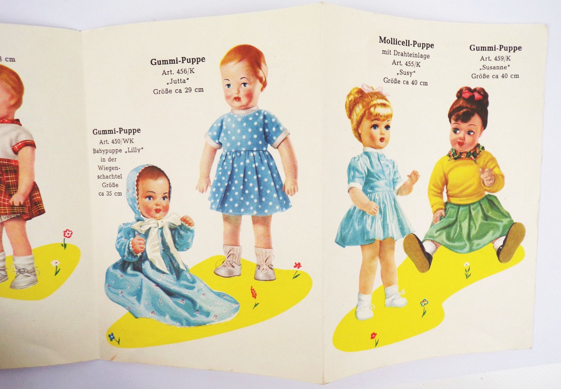 Altes Prospekt Semperit Puppen Wien um 1950er 60er Spielwaren Altes Prospekt Semperit Puppen Wien um 1950er 60er Spielwaren