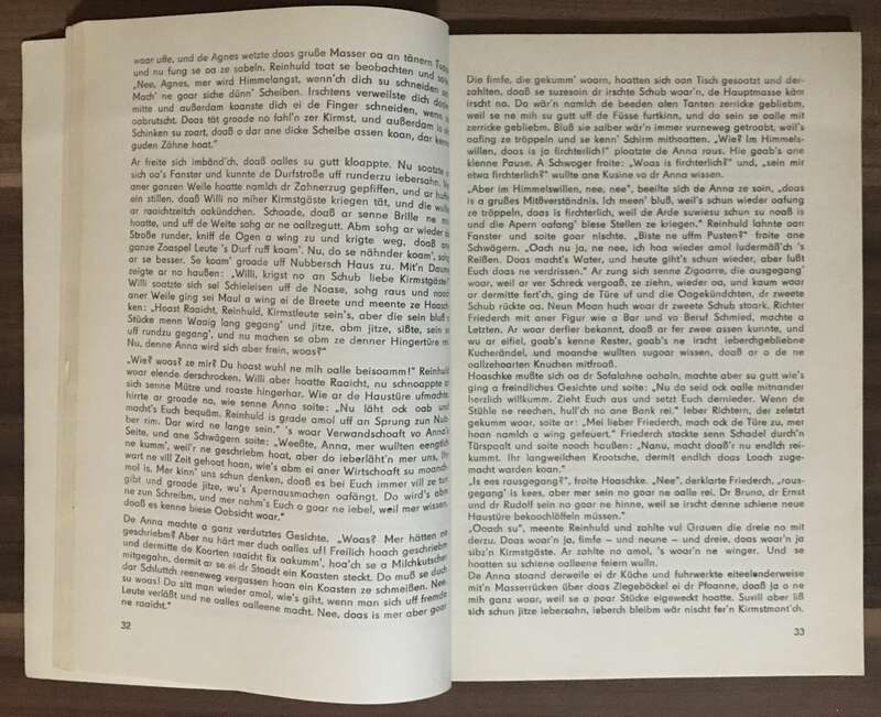 Buch Kurt Junge Wies de Goarbe gibt Oberlausitzer Mundart 1982