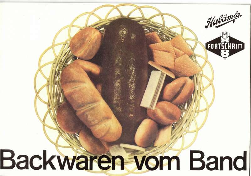 VEB Fortschritt Neustadt Backwaren am Band Habämfa 1970 DDR Industrie H3 