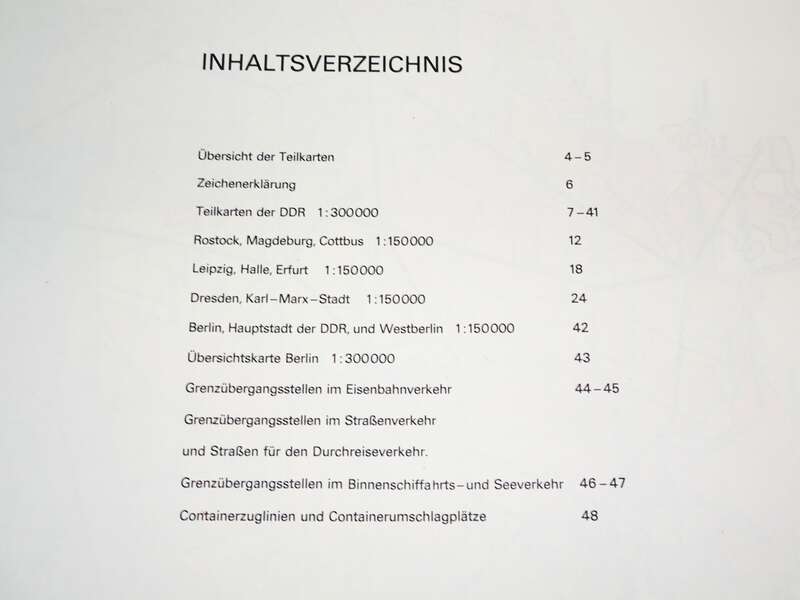 Atlas DR Deutsche Reichsbahn 1976 DDR 