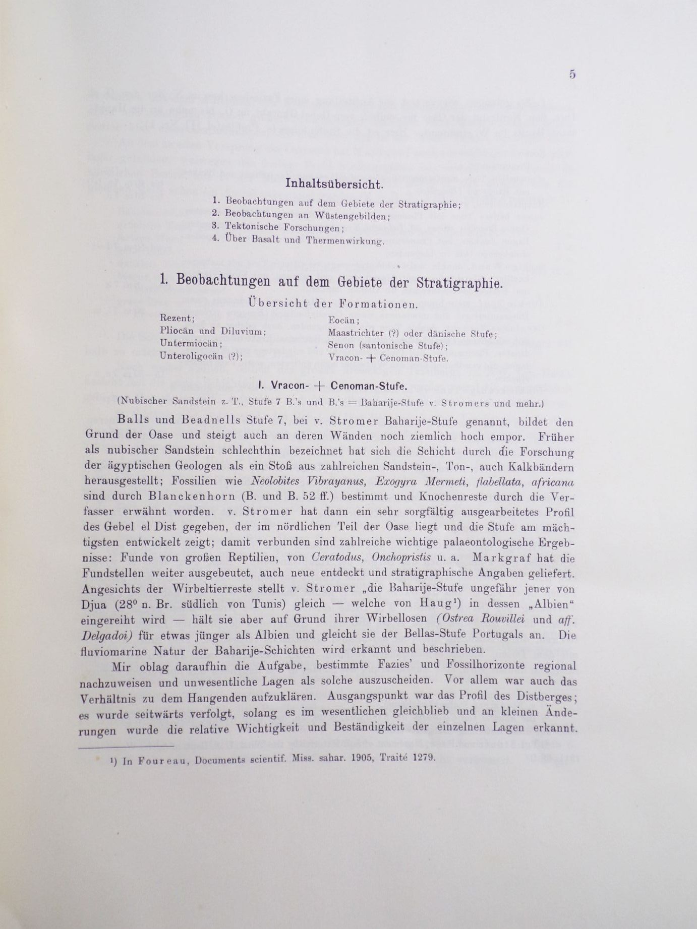 Ergebnisse der Forschungsreisen Prof E Stromers in den Wüsten Ägyptens 1919