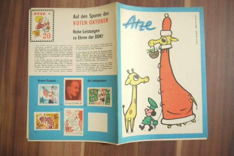 Atze Heft 12 DDR Comic Atze erzählt von einer Gebrutstagsfeier 1966