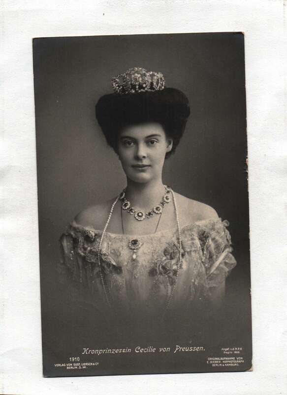 Ak Kronprinzessin Cecilie von Preussen 1910 gelaufen 1917