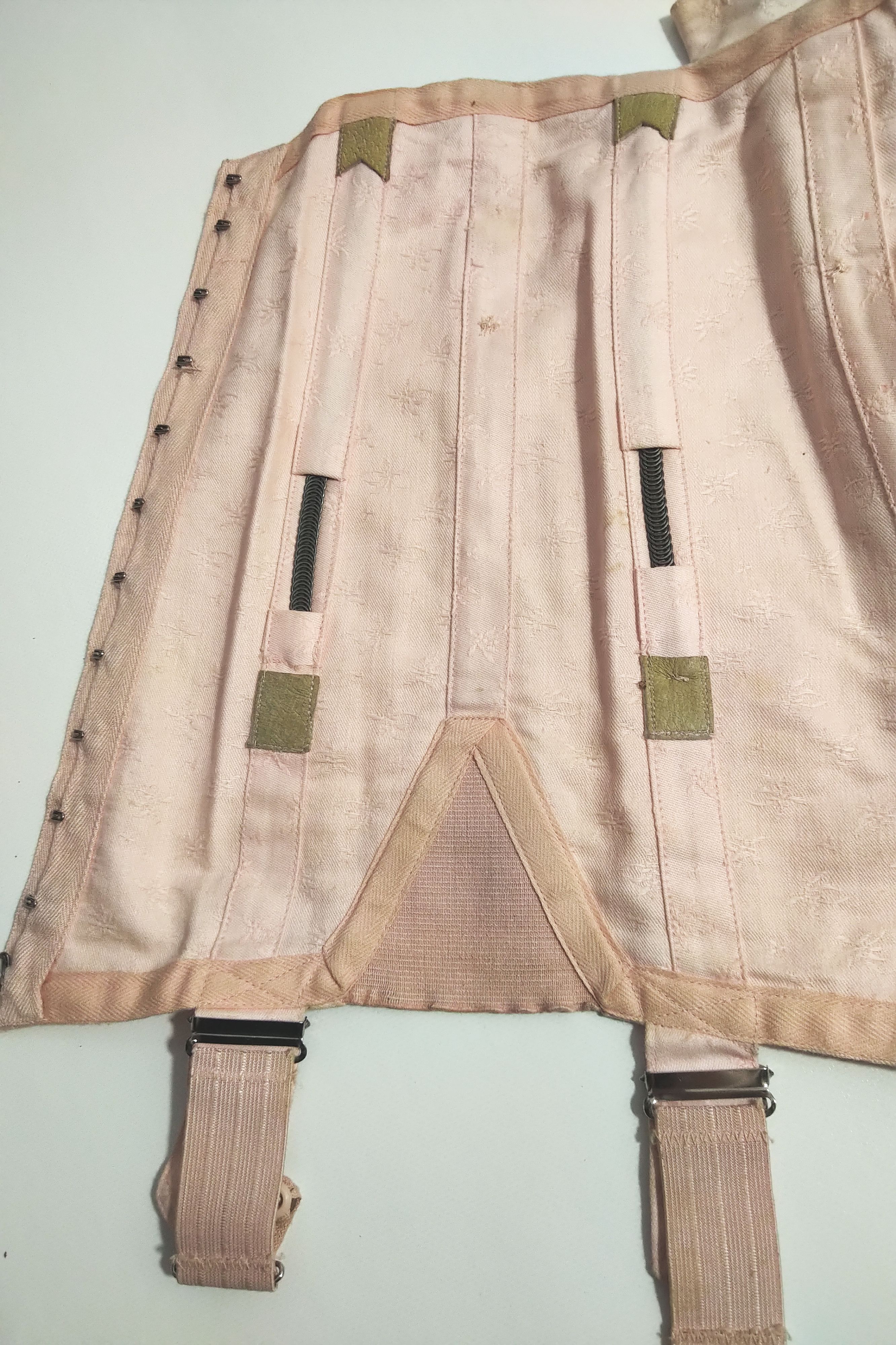 Korsett Original zum schnüren Mieder alt Corsage lila Vintage