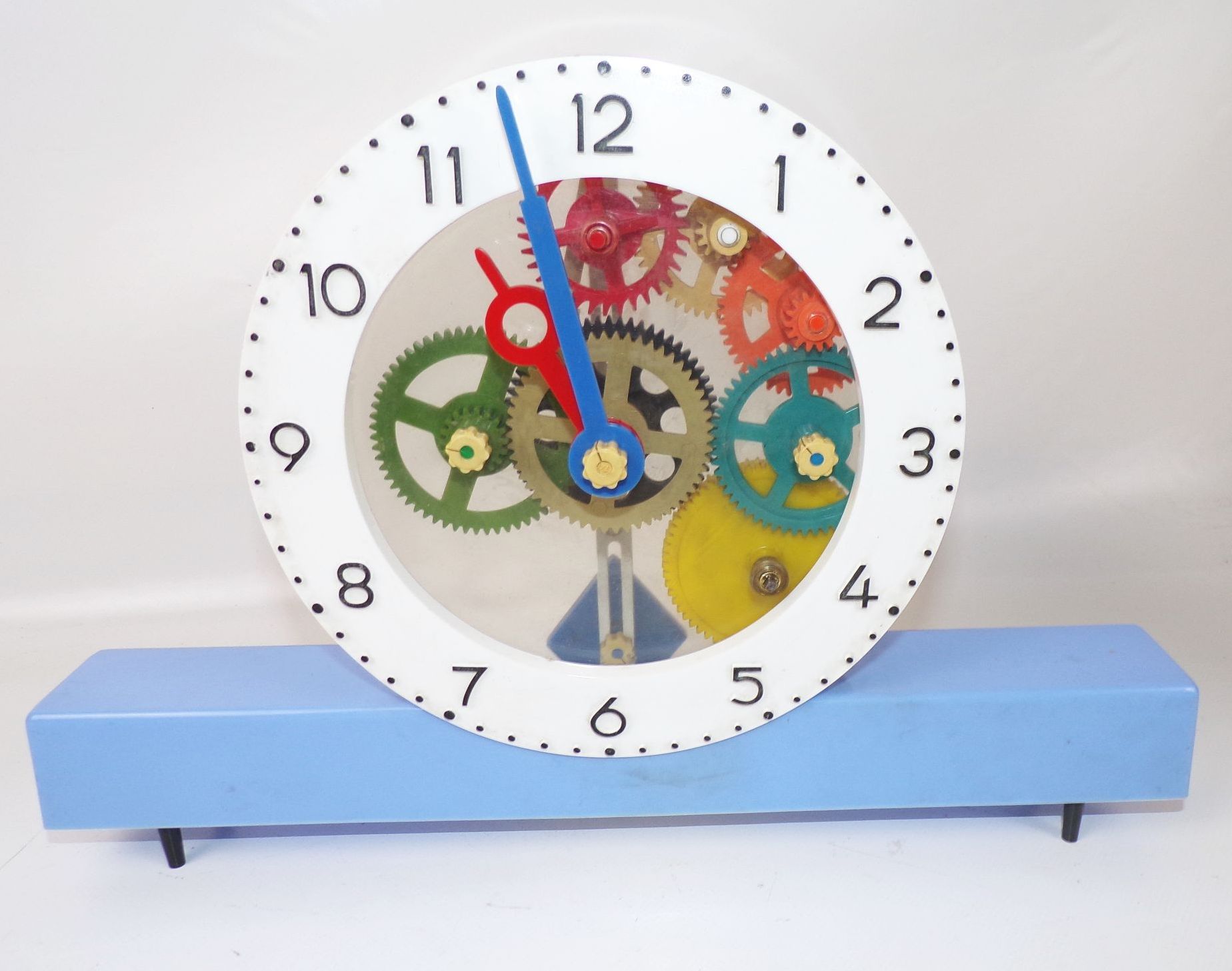 Prefo Plastic chronomatic DDR Spielzeug Schauuhrwerk OVP Lernuhr