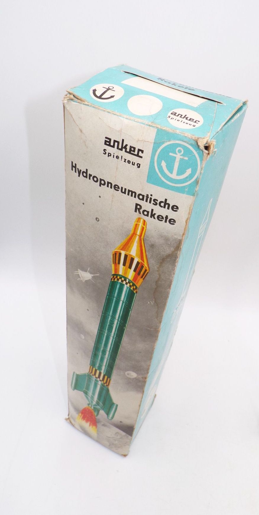 Hydropneumatische Rakete DDR Anker Spielzeug Wasserrakete 70er OVP Hydropneumatische Rakete DDR Anker Spielzeug Wasserrakete 70er OVP