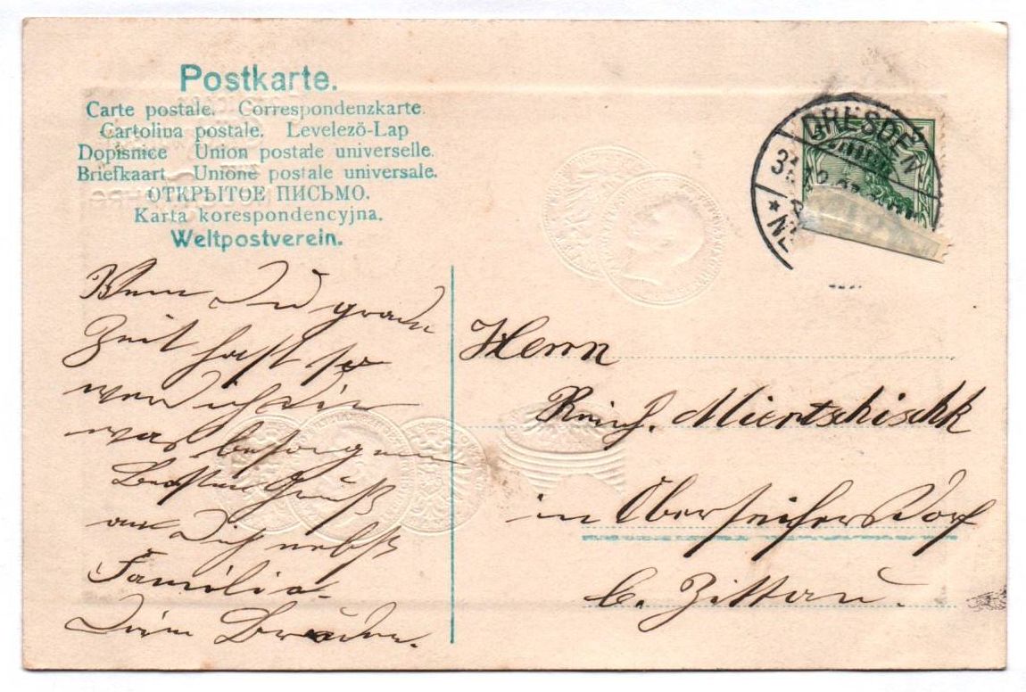 Ak Kaiserreich Münzen Geldschein Neujahr 1908