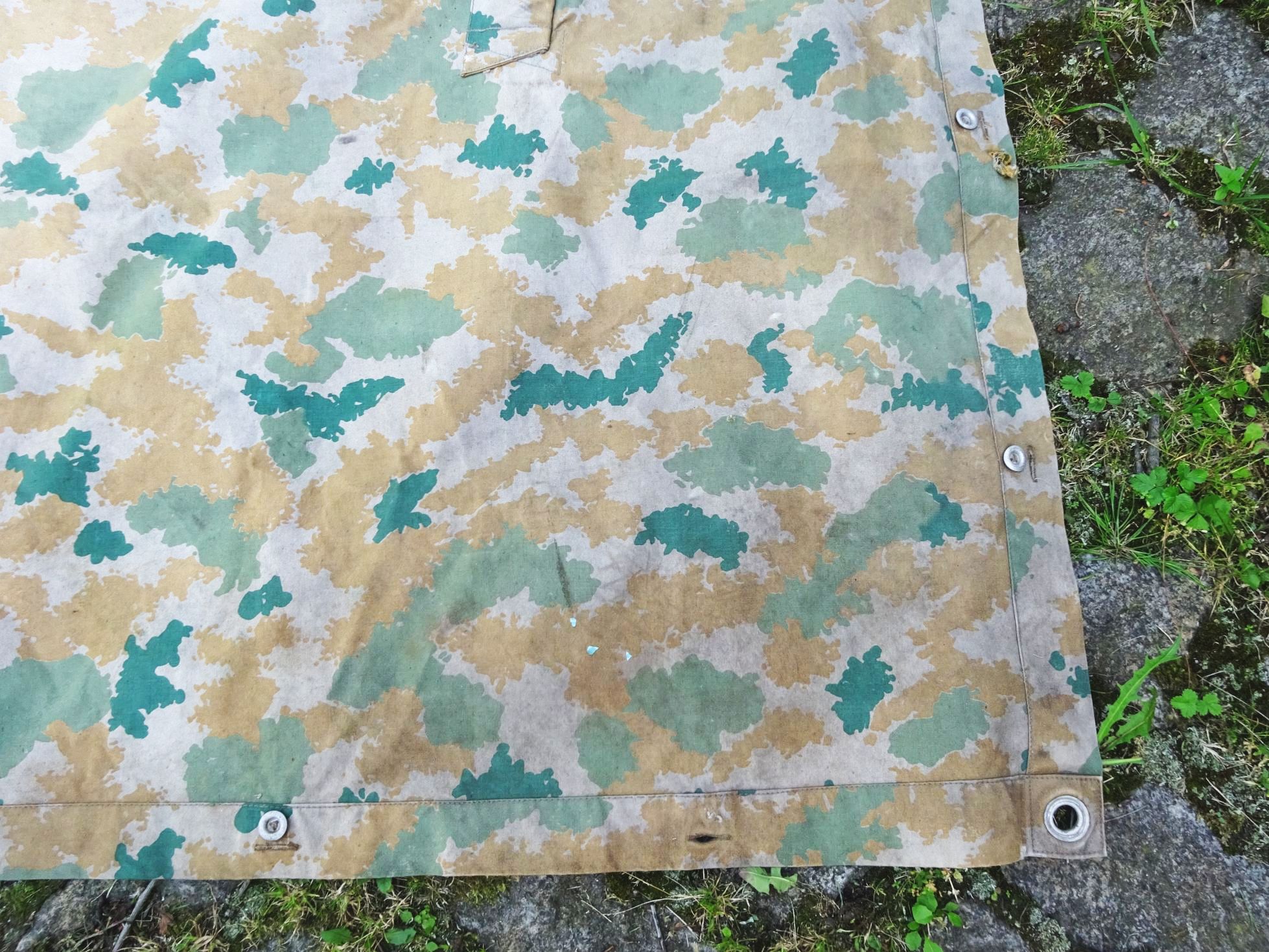 Alte Zeltplane Blumentarn NVA