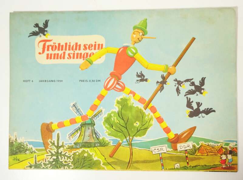 Frösi Beilage Heft 6 Jahrgang 1959 Ausschneidebogen Modellbogen