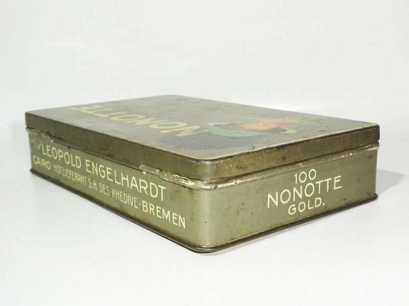 Alte Zigarettendose NONOTTE Engelhardt Cigaretten Bremen 1910er 