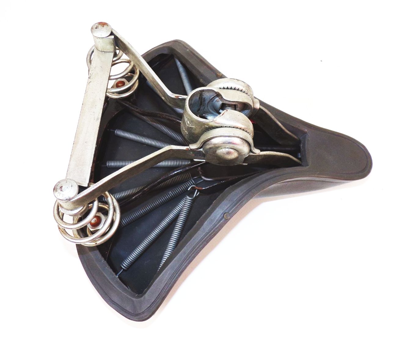 Alter Möve Fahrradsattel DDR Diamant Mifa Grau Feder Sattel