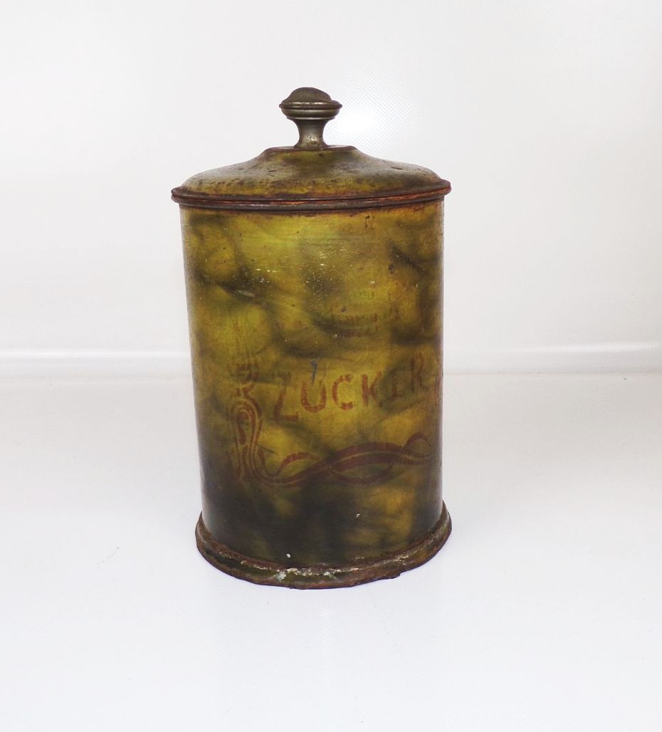 Alte Zuckerdose Blechdose Knauf Jugendstil Deko Vintage Alte Zuckerdose Blechdose Knauf Jugendstil Deko Vintage