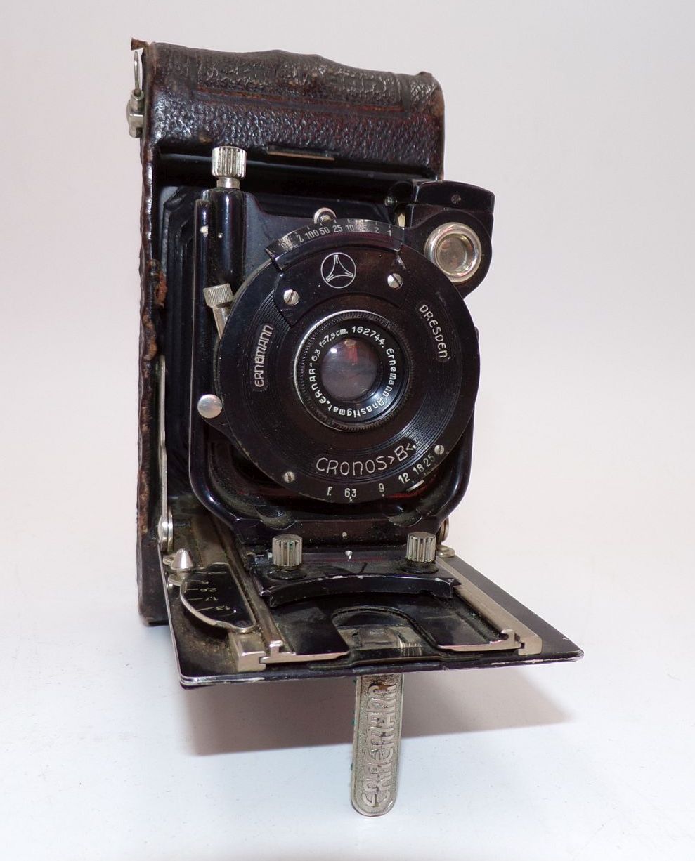 Ernemann Cronos B Klappkamera Antik Fotoapparat Deko 