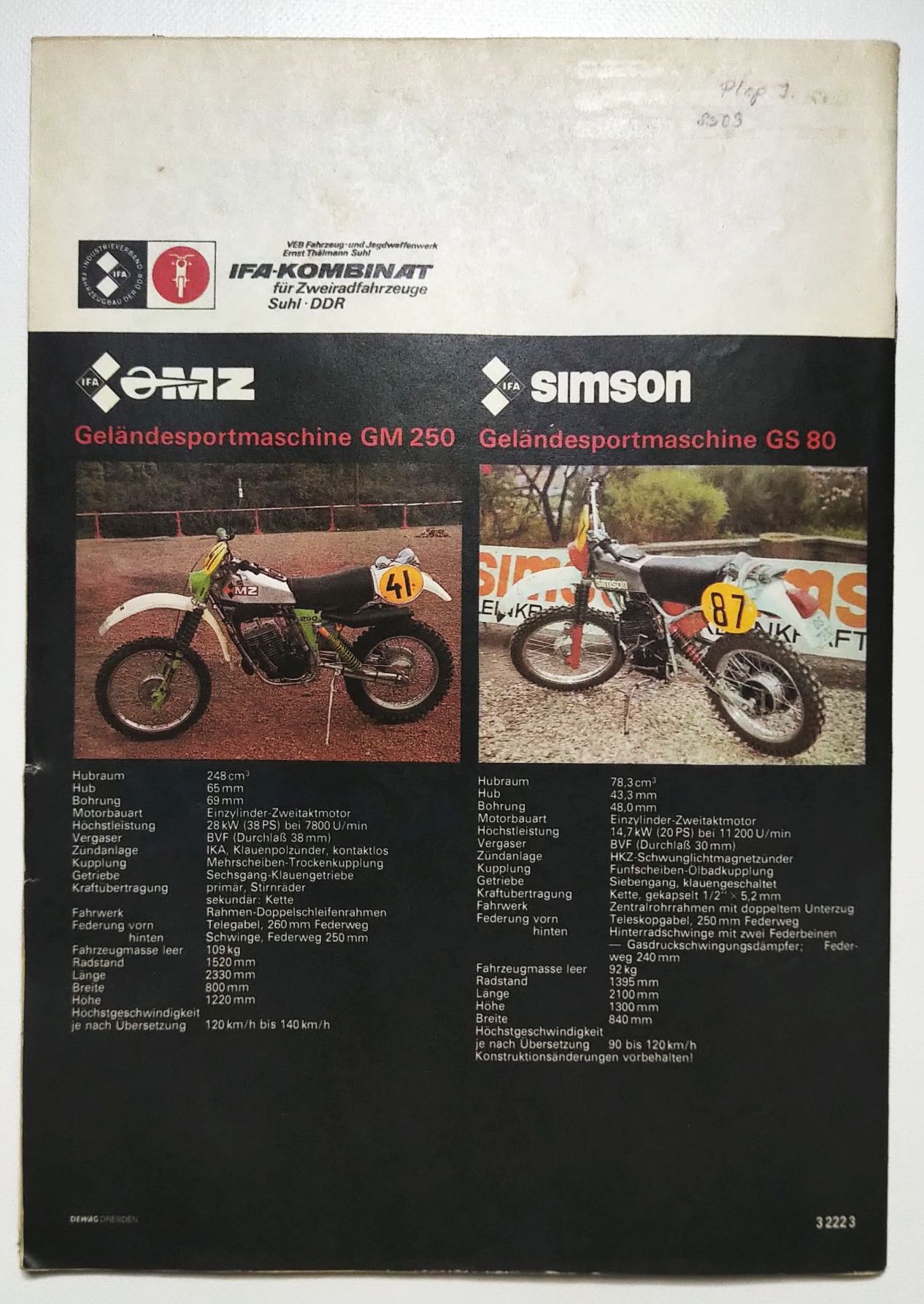 KFT Zeitschrift Nr 11 OMZ SIMSON Enduro 1982 DDR Kraftfahrzeugtechnik KFT Zeitschrift Nr 11 OMZ SIMSON Enduro 1982 DDR Kraftfahrzeugtechnik