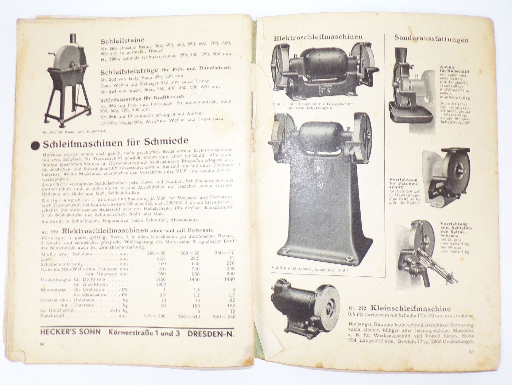 Katalog Hecker Sohn Dresden N6 Hufbeschlag Pferde Pflege Schmied 