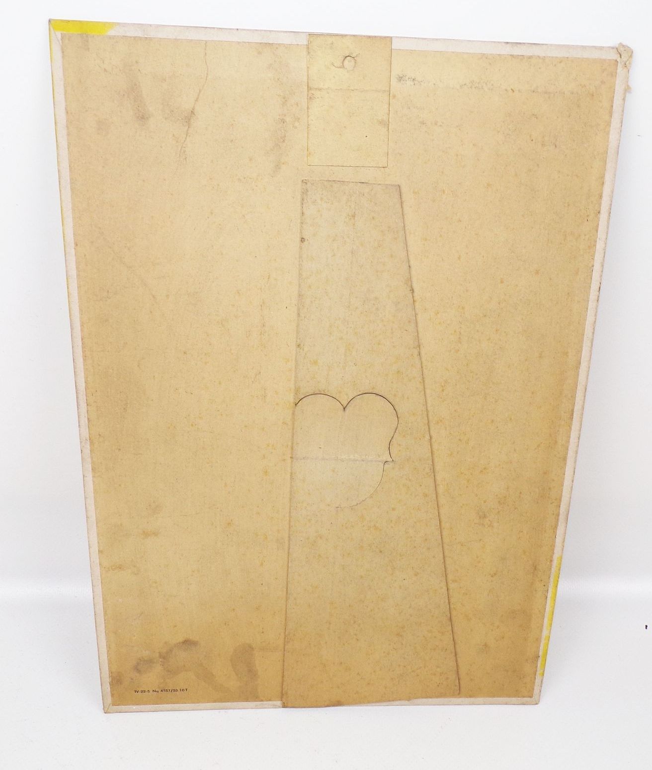 DDR Pappaufsteller Comanat Haar Pflegemittel 1953 Pappschild Werbung