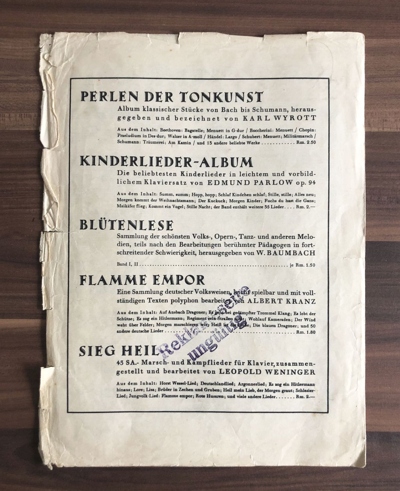 V Hampel Riesengebirglers Heimatlied Liedtext Noten