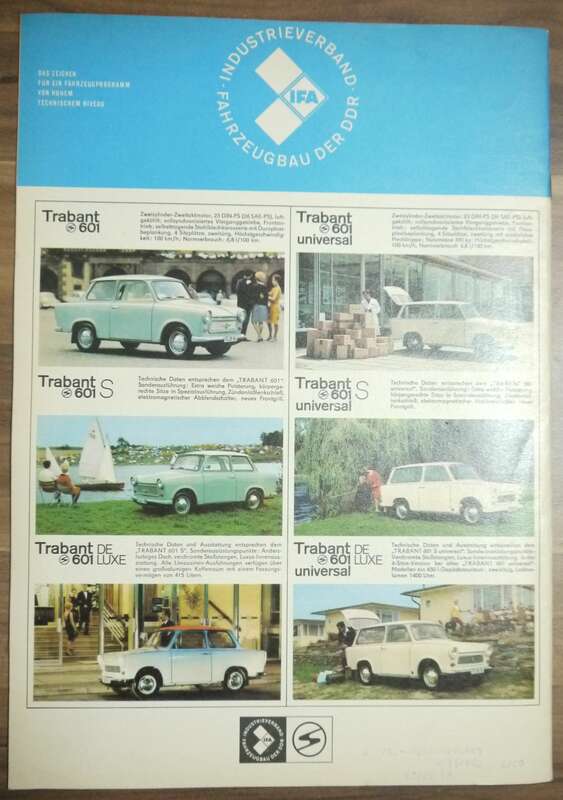 KFT April 1967 Wir fuhren Trabant 601 DE LUXE Zeitschrift DDR