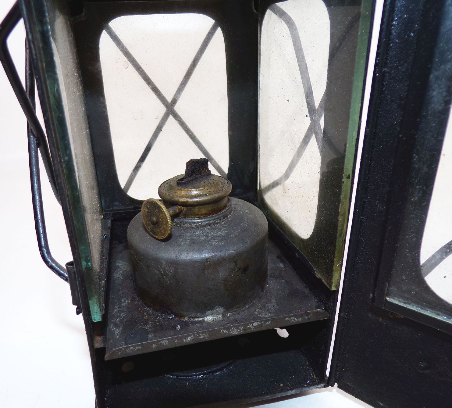 Alte Laterne Heckers Sohn Dresden Handlampe true Vintage