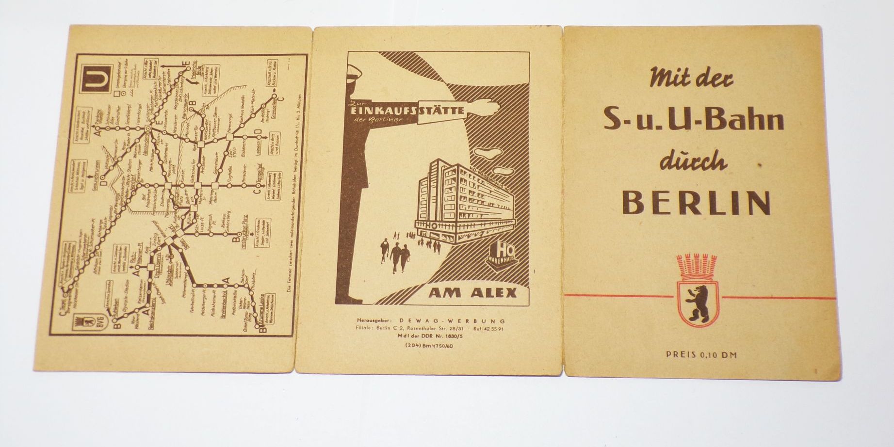 Mit der SBahn UBahn durch Berlin 1958