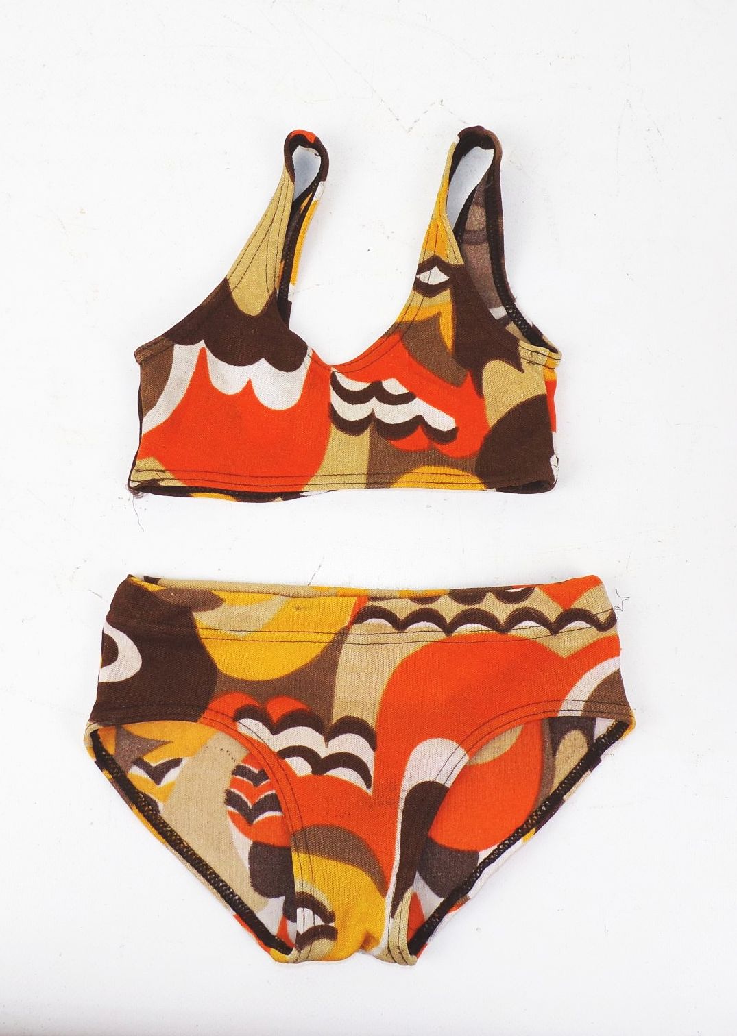 Bikini 70er Jahre Kleinkind Badedress Badeanzug klein Puppe