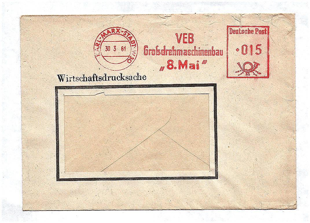 Wirtschaftsdrucksache VEB Großdrehmaschinenbau 1961