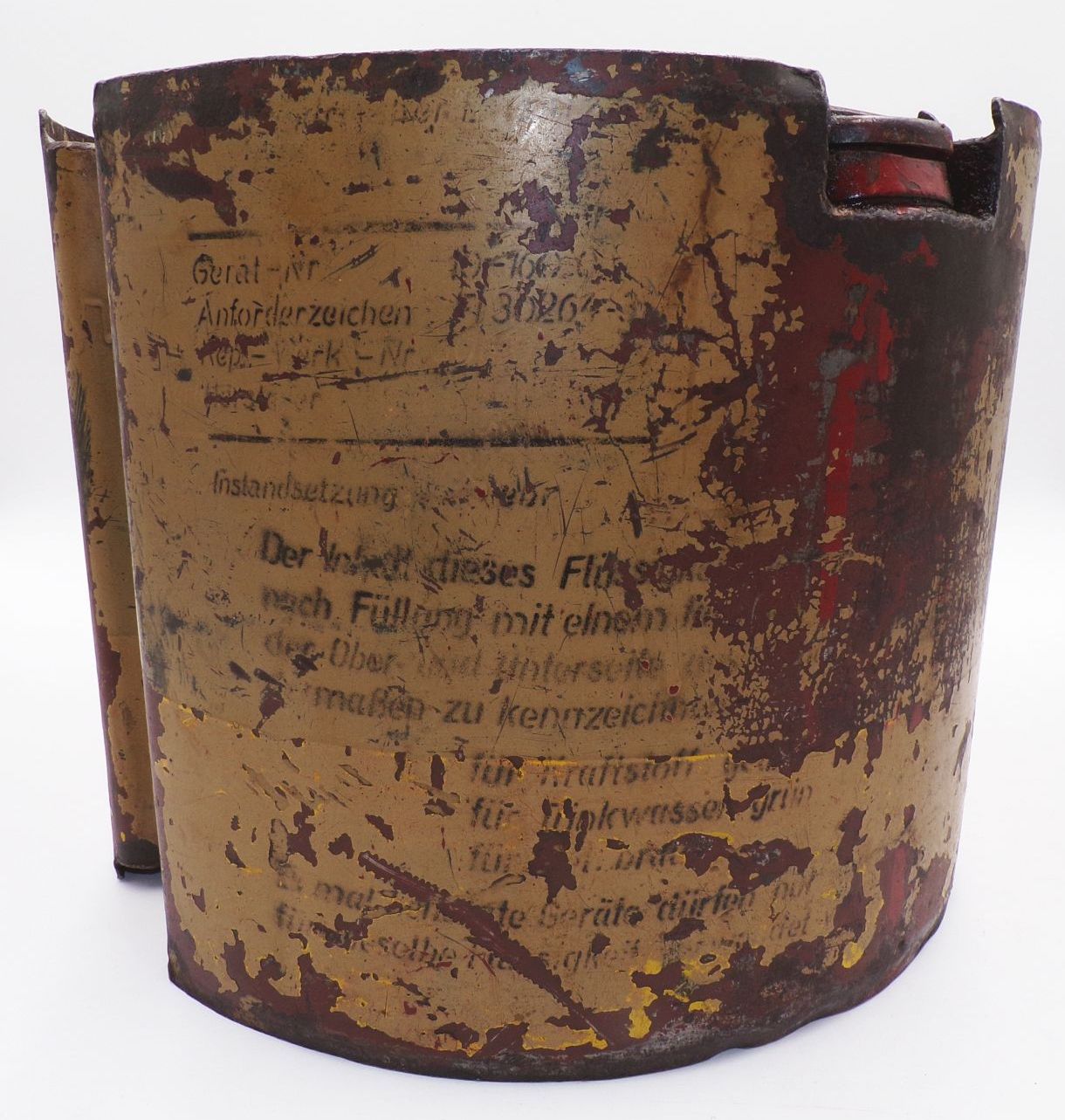 Alter Abwurfbehälter 2 Weltkrieg Kanister WW2 Fallschirmjäger