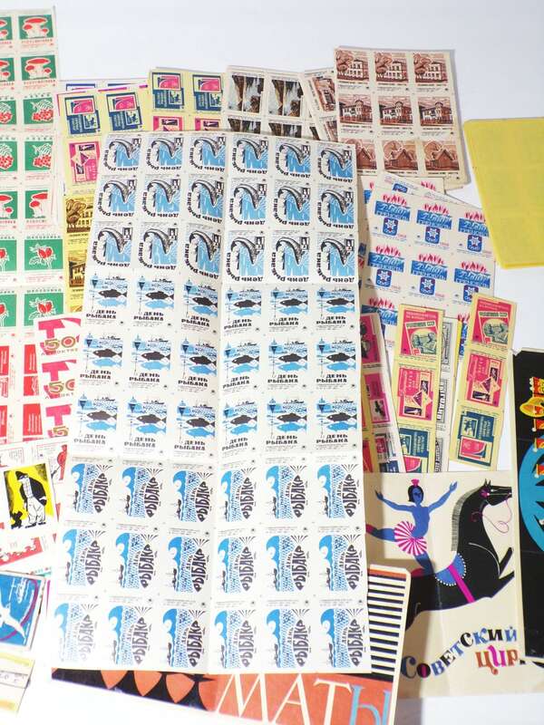 Konvolut Streichholzetiketten Russland Sowjetunion UdSSR 