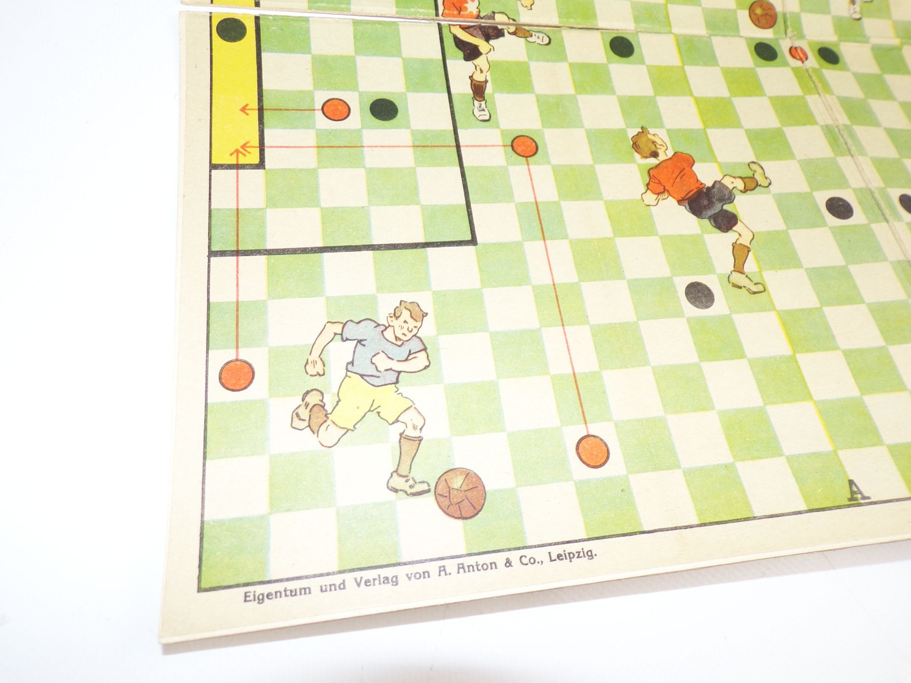 Fußball Wettspiel Fritz Baumgarten Brettspiel um 1930