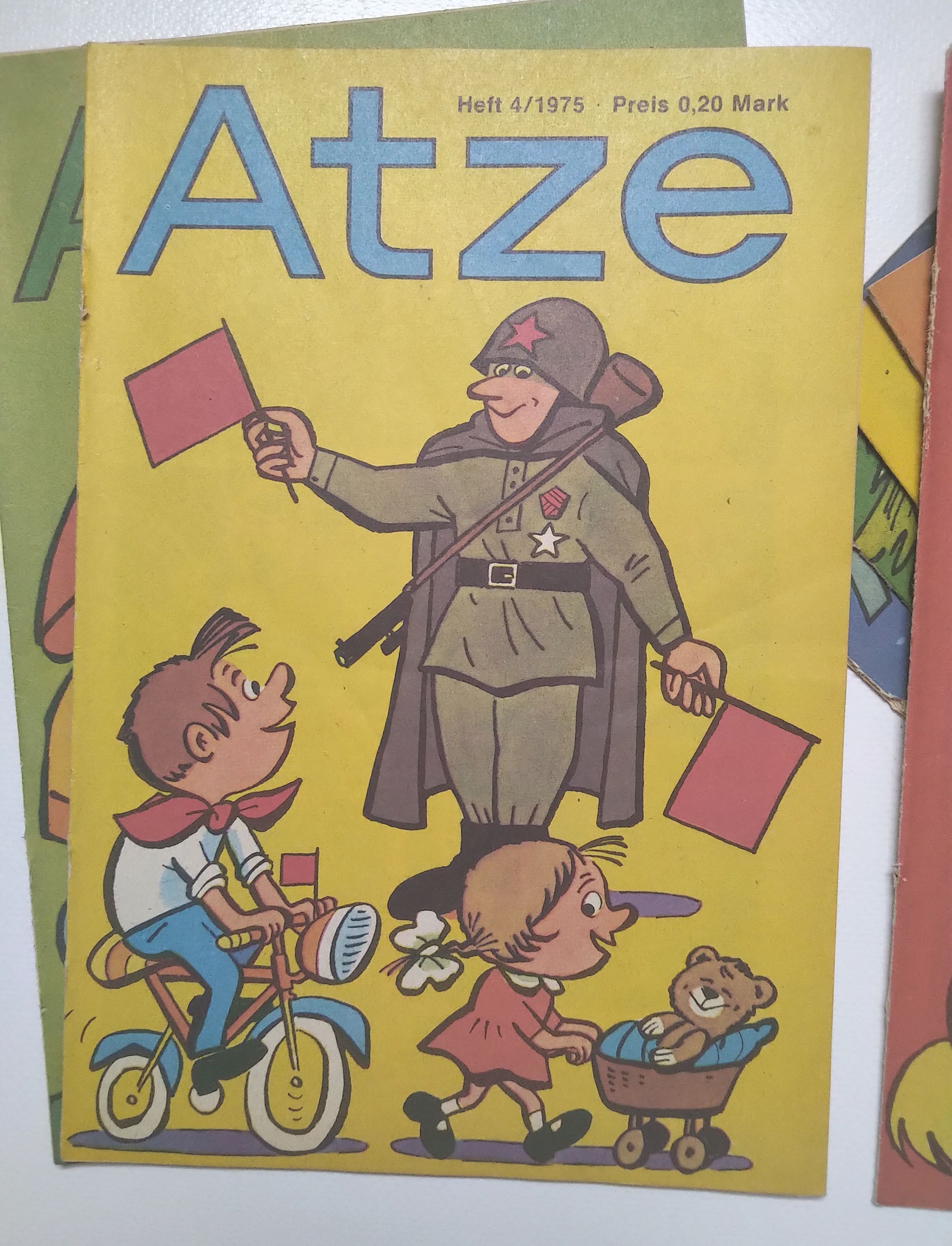 Atze Comics 1 Jahrgang mit 12 Heften Kinder DDR 1975