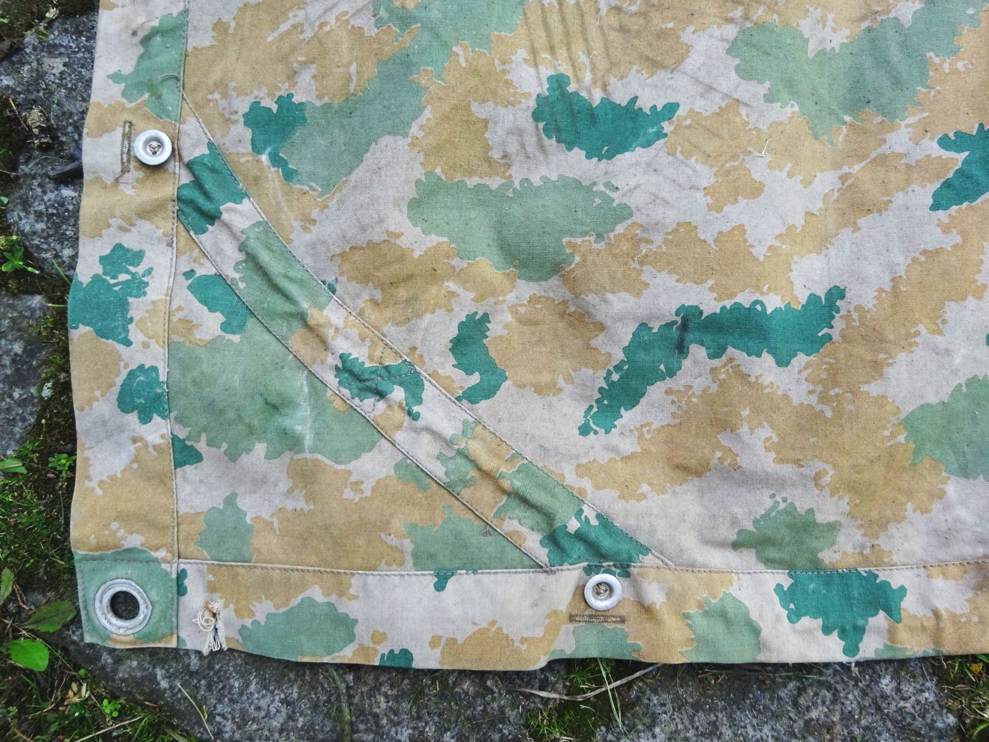 Alte Zeltplane Blumentarn NVA