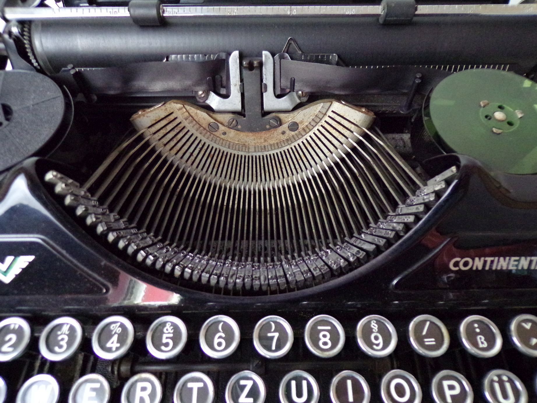 Alte Schreibmaschine Wanderer Continental Schwarz Koffer Deko typewriter