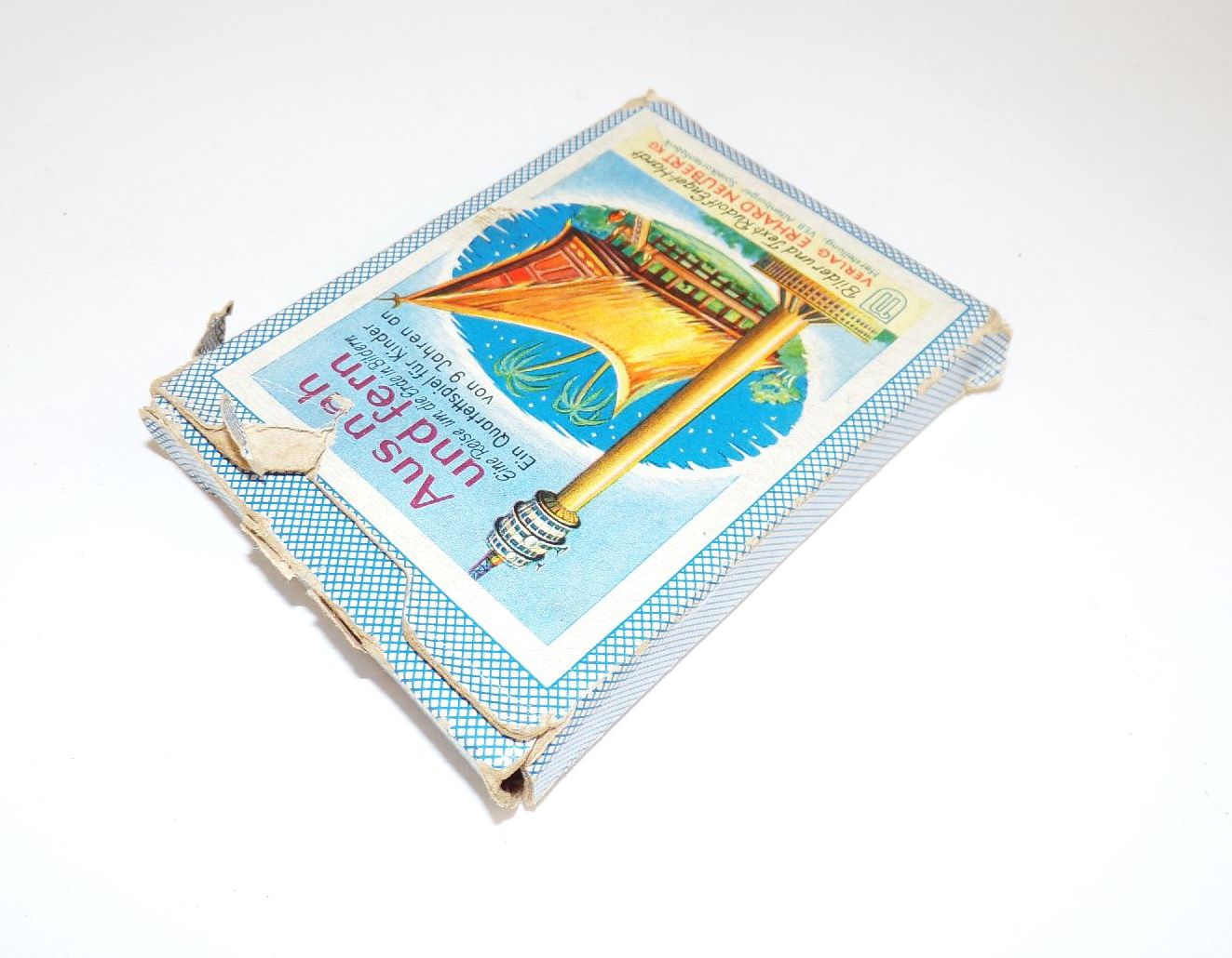 Aus nah und fern Eine Reise um die Erde in Bildern 1963 DDR Kartenspiel 